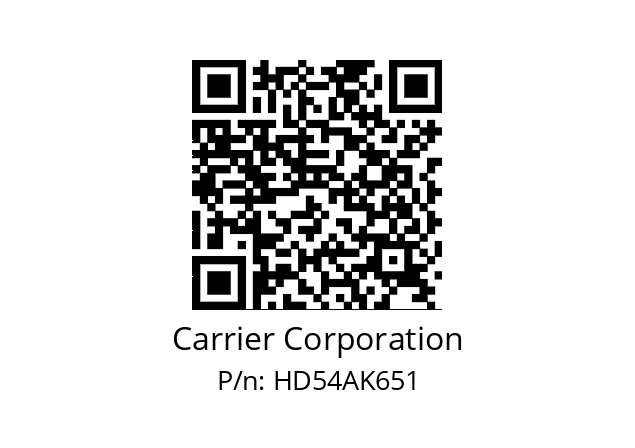   Carrier Corporation HD54AK651