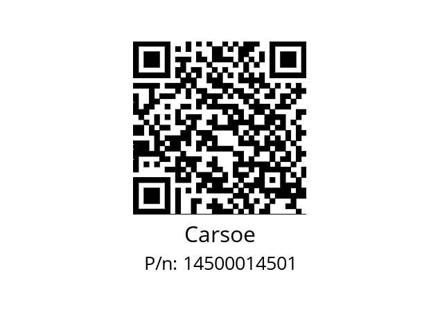   Carsoe 14500014501