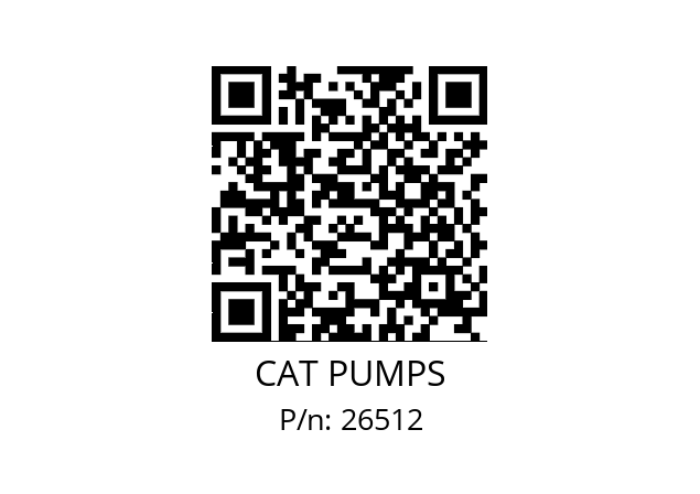   CAT PUMPS 26512