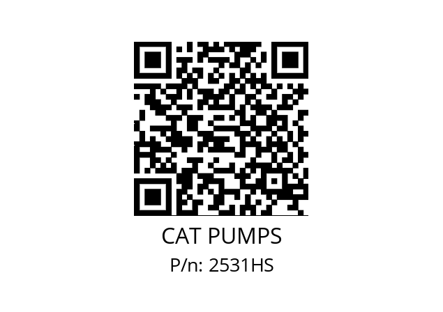   CAT PUMPS 2531HS