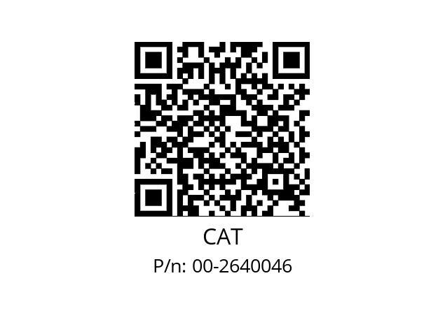   CAT 00-2640046