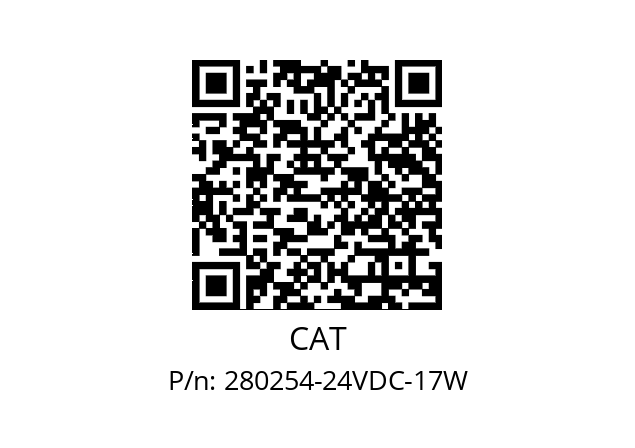   CAT 280254-24VDC-17W