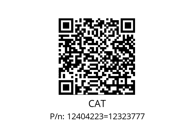   CAT 12404223=12323777