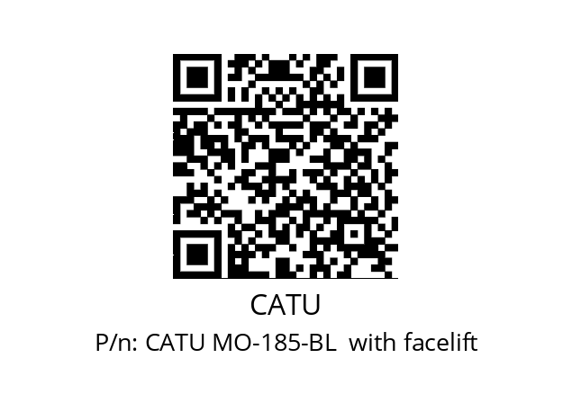   CATU CATU MO-185-BL  with facelift