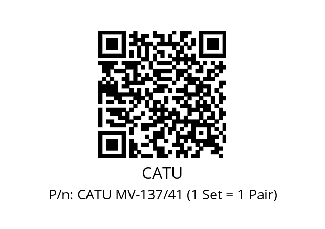   CATU CATU MV-137/41 (1 Set = 1 Pair)