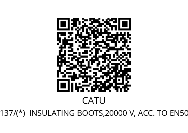   CATU CATU MV-137/(*)  INSULATING BOOTS,20000 V, ACC. TO EN50321,SIZE 39-45