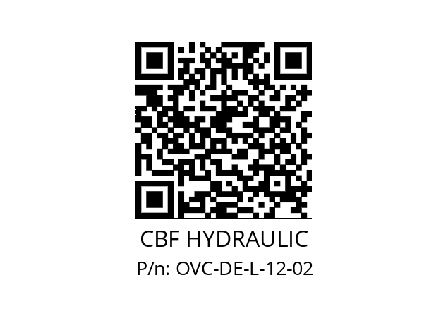   CBF HYDRAULIC OVC-DE-L-12-02