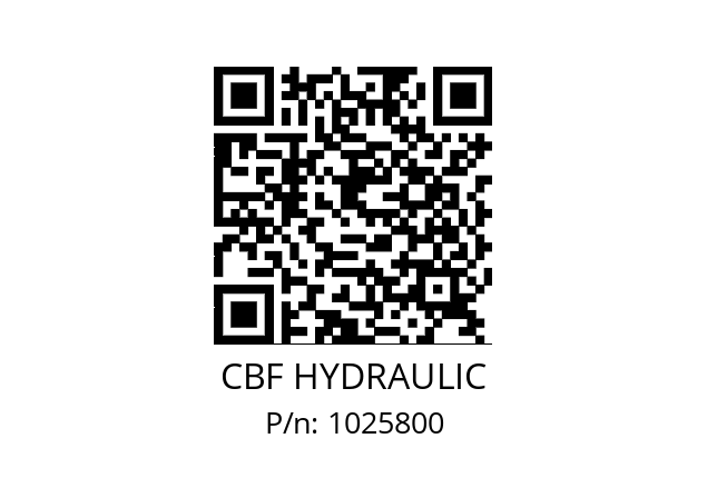   CBF HYDRAULIC 1025800