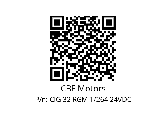   CBF Motors CIG 32 RGM 1/264 24VDC