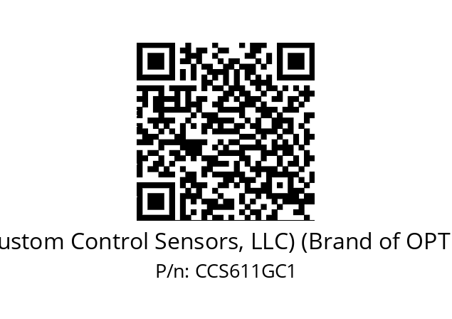   CCS Inc. (Custom Control Sensors, LLC) (Brand of OPTEX GROUP) CCS611GC1