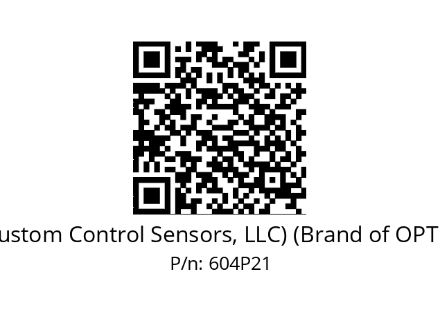   CCS Inc. (Custom Control Sensors, LLC) (Brand of OPTEX GROUP) 604P21