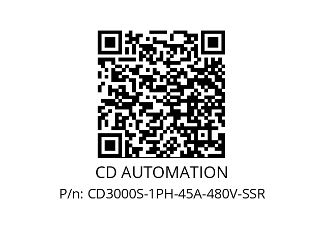   CD AUTOMATION CD3000S-1PH-45A-480V-SSR