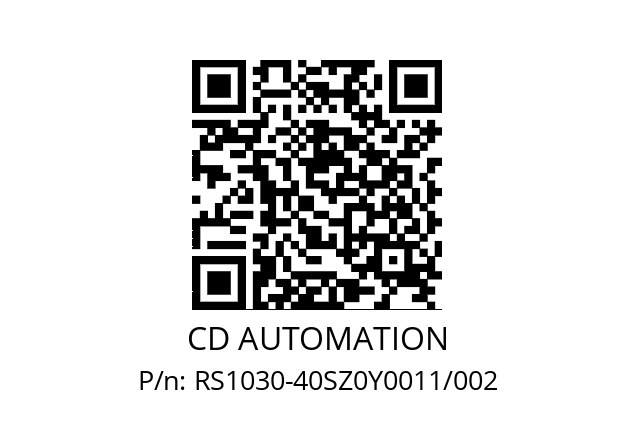   CD AUTOMATION RS1030-40SZ0Y0011/002