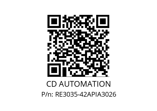   CD AUTOMATION RE3035-42APIA3026