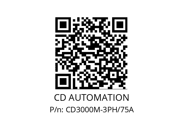   CD AUTOMATION CD3000M-3PH/75A