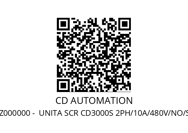   CD AUTOMATION DS2010-40SZ000000 -  UNITA SCR CD3000S 2PH/10A/480V/NO/SSR/ZC/NF/-/-/0/0