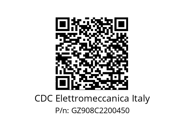   CDC Elettromeccanica Italy GZ908C2200450