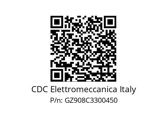   CDC Elettromeccanica Italy GZ908C3300450