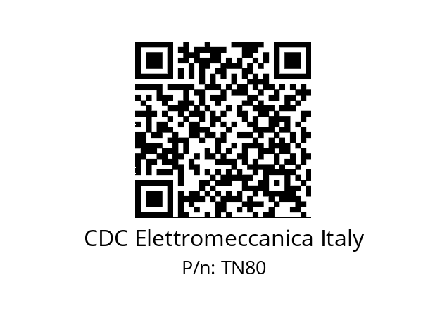   CDC Elettromeccanica Italy TN80