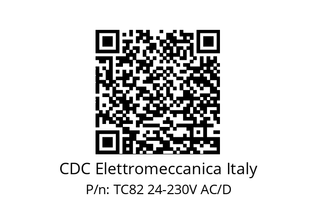   CDC Elettromeccanica Italy TC82 24-230V AC/D