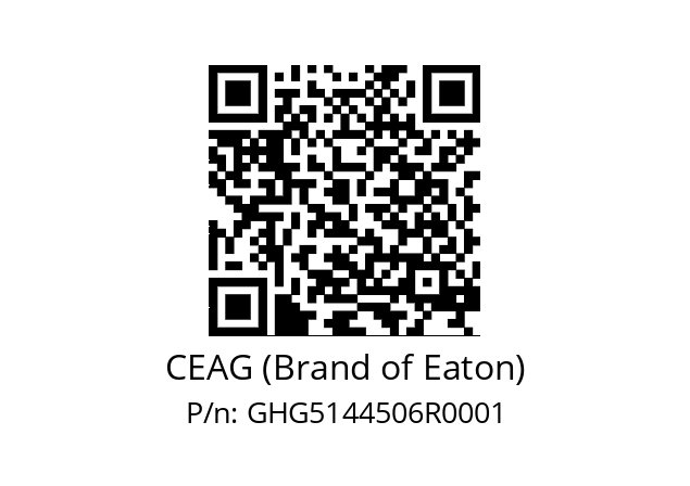   CEAG (Brand of Eaton) GHG5144506R0001