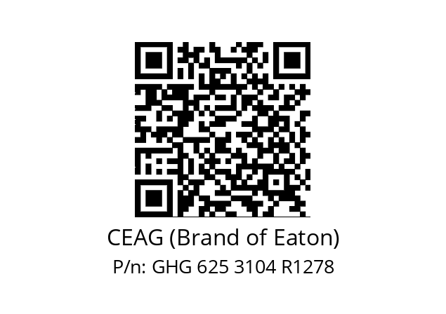   CEAG (Brand of Eaton) GHG 625 3104 R1278