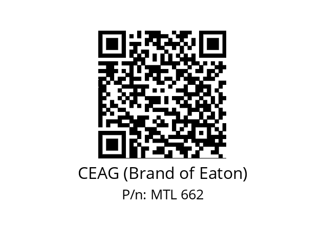   CEAG (Brand of Eaton) MTL 662