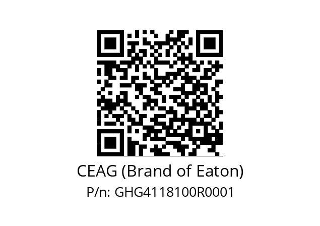   CEAG (Brand of Eaton) GHG4118100R0001