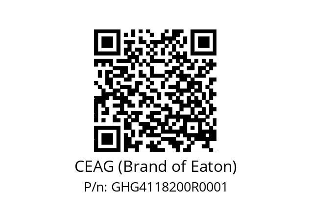   CEAG (Brand of Eaton) GHG4118200R0001