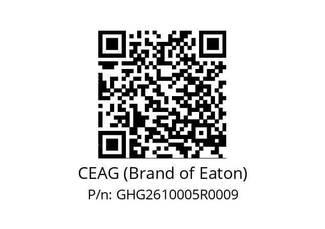   CEAG (Brand of Eaton) GHG2610005R0009