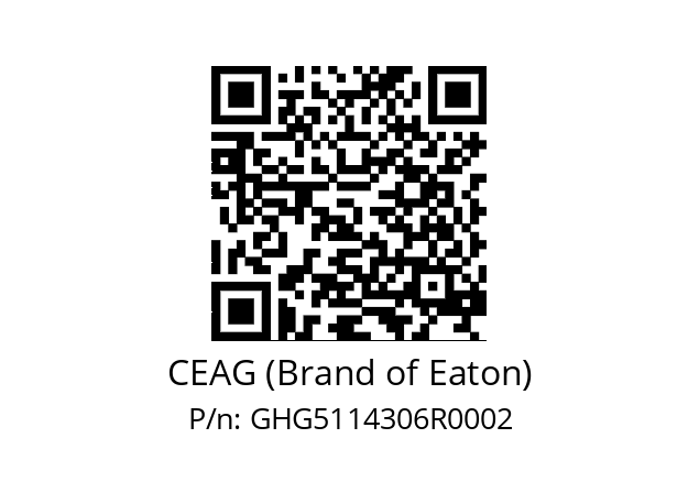   CEAG (Brand of Eaton) GHG5114306R0002