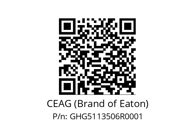   CEAG (Brand of Eaton) GHG5113506R0001