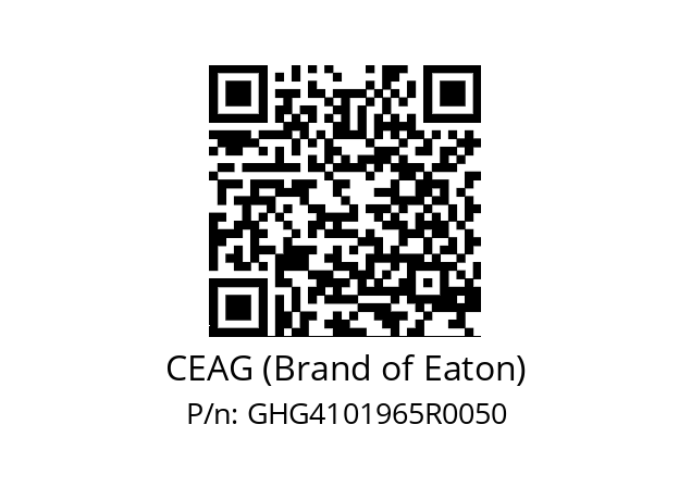   CEAG (Brand of Eaton) GHG4101965R0050