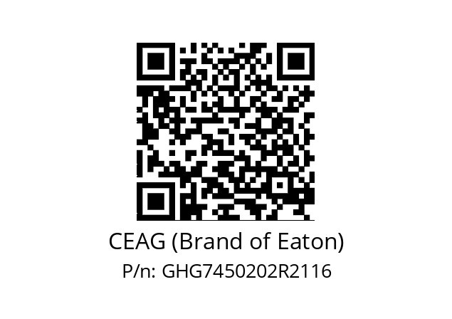   CEAG (Brand of Eaton) GHG7450202R2116