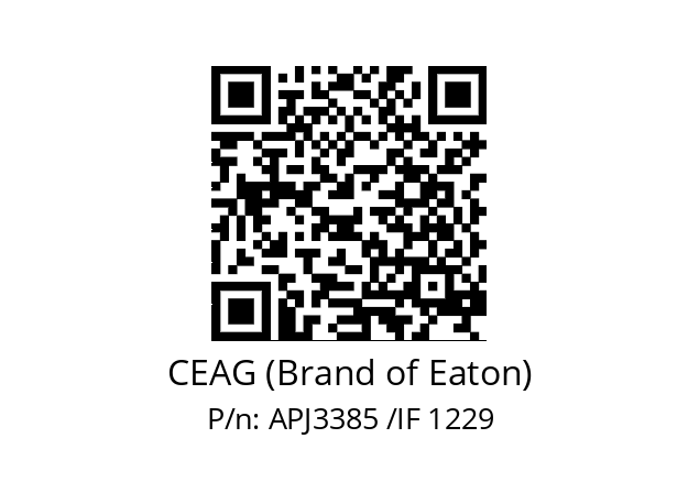   CEAG (Brand of Eaton) APJ3385 /IF 1229