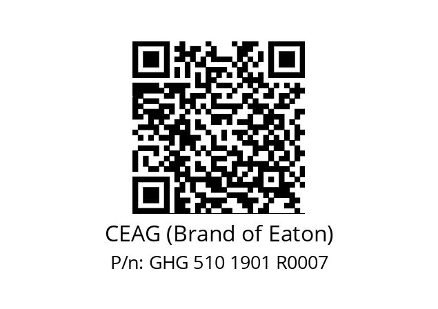   CEAG (Brand of Eaton) GHG 510 1901 R0007