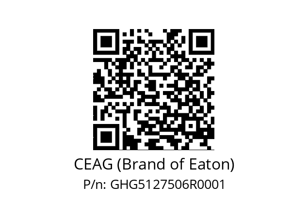   CEAG (Brand of Eaton) GHG5127506R0001