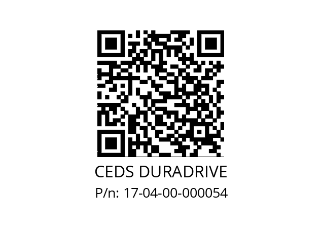   CEDS DURADRIVE 17-04-00-000054