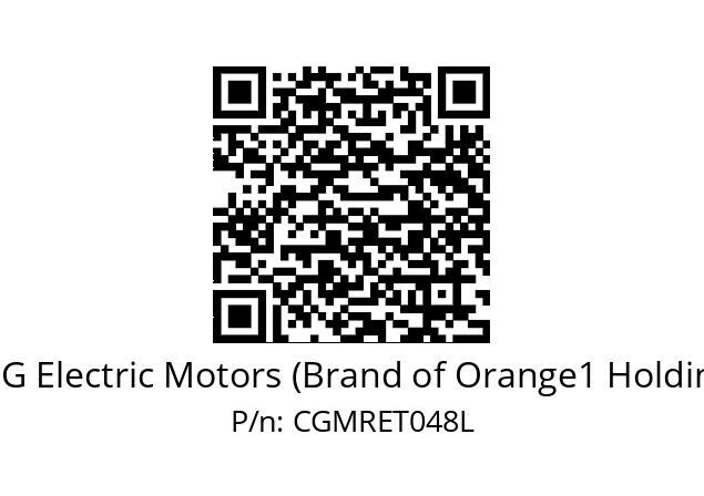  E48L2 CEG Electric Motors (Brand of Orange1 Holding) CGMRET048L