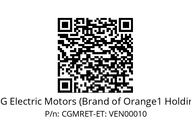   CEG Electric Motors (Brand of Orange1 Holding) CGMRET-ET: VEN00010