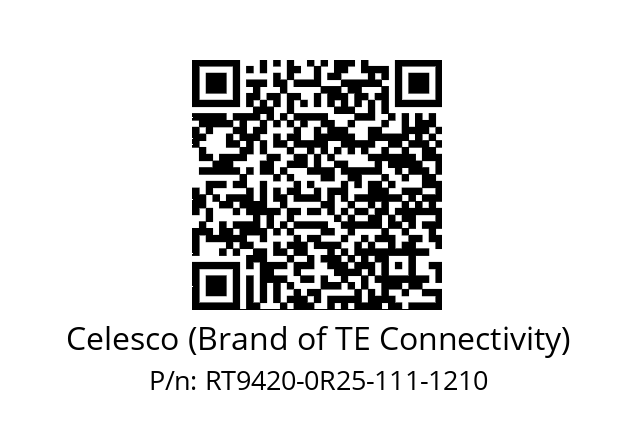   Celesco (Brand of TE Connectivity) RT9420-0R25-111-1210