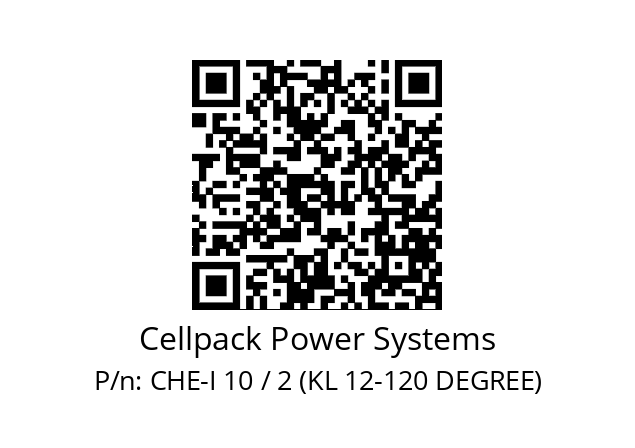   Cellpack Power Systems CHE-I 10 / 2 (KL 12-120 DEGREE)