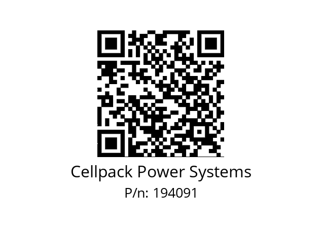   Cellpack Power Systems 194091