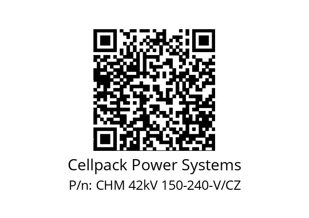   Cellpack Power Systems CHM 42kV 150-240-V/CZ