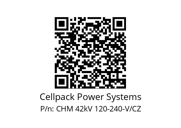   Cellpack Power Systems CHM 42kV 120-240-V/CZ