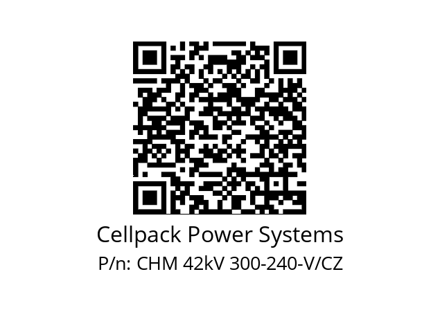   Cellpack Power Systems CHM 42kV 300-240-V/CZ