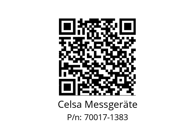   Celsa Messgeräte 70017-1383