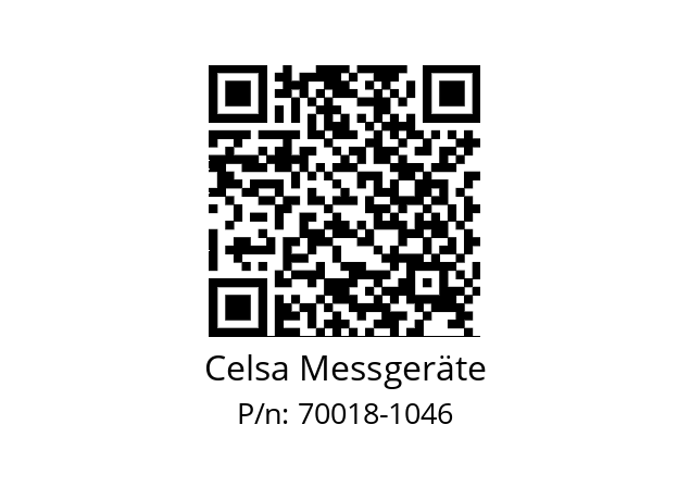   Celsa Messgeräte 70018-1046