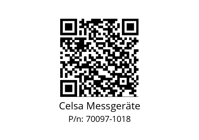   Celsa Messgeräte 70097-1018