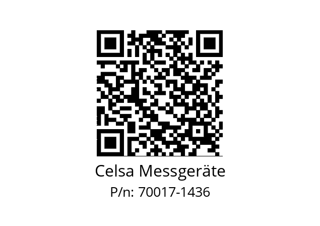   Celsa Messgeräte 70017-1436